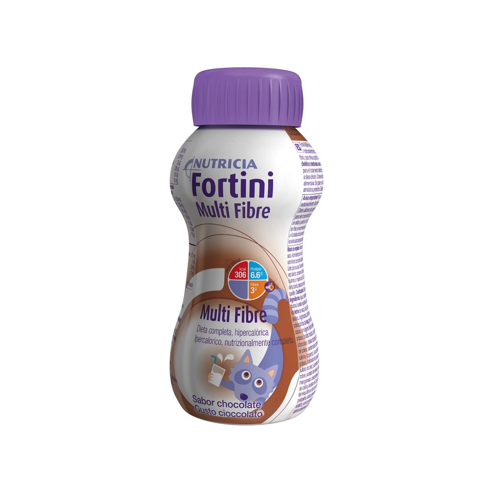Fortini Multifibre Cioccolato 4x Confezione 200 ml | Nutricia